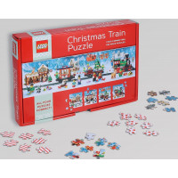 CHRONICLE BOOKS Puzzle LEGO® Vánoční vlak 4x100 dílků