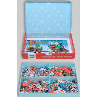 CHRONICLE BOOKS Puzzle LEGO® Vánoční vlak 4x100 dílků