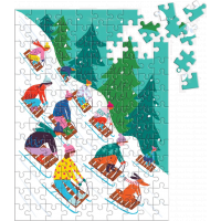 GALISON Puzzle Sáňkování 130 dílků