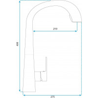 Kuchyňská baterie REA ROSS s výsuvnou sprchou - inox
