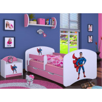 Dětská postel se šuplíkem 200x90 cm SUPERMAN