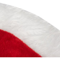 Podložka na vánoční stromeček 90 cm - červená/bílá