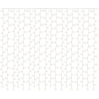 Vánoční svítící 300 LED závěs 3x3m - bílý teplý