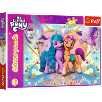 TREFL Třpytivé puzzle My Little Pony 100 dílků