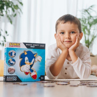 TREFL Wood Craft Junior puzzle Chytrý Ježek Sonic 50 dílků