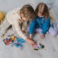 TREFL Wood Craft Junior puzzle Ve světě Mickeho Mouse 50 dílků