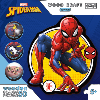 TREFL Wood Craft Junior puzzle Spiderman: Síla 50 dílků