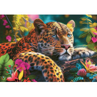 CHERRY PAZZI Puzzle Ležící leopard 500 dílků