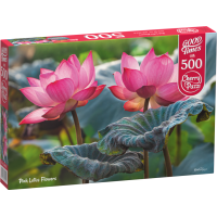 CHERRY PAZZI Puzzle Růžové květy lotusu 500 dílků