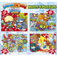 EDUCA Puzzle Superthings 4v1 (50,80,100,150 dílků)