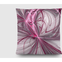 Dekorační polštář - Růžová abstrakce - 45x45 cm
