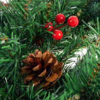 Vánoční dekorační věnec 60 cm - šišky a plody
