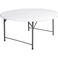 Cateringový kulatý stůl BATLEY 150 cm - bílý