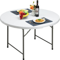 Cateringový kulatý stůl BRISTOL 120 cm - bílý