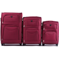 Moderní cestovní tašky MOVE 2 - set S+M+L - červené