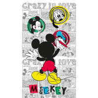 Dětský závěs DISNEY - Mickey kreslí - 140x245 cm