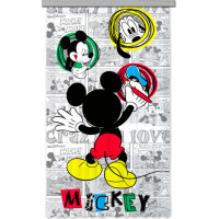 Dětský závěs DISNEY - Mickey kreslí - 140x245 cm