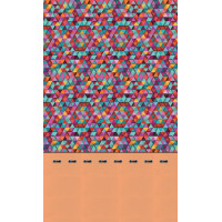 Designový závěs - Barevné trojúhelníky - 140x245 cm