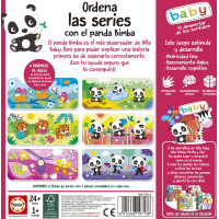 EDUCA Baby vkládačka Panda Bimba a kamarádi 6x3 dílky