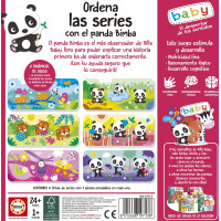 EDUCA Baby vkládačka Panda Bimba a kamarádi 6x3 dílky