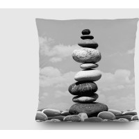 Dekorační polštář - Kameny na pláži - 45x45 cm