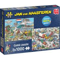 JUMBO Puzzle JvH Dopravní chaos a Letadlem i lodí 2x1000 dílků
