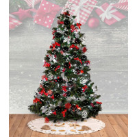 Vánoční baňky na stromeček - 5 druhů - 30 ks - 8 cm - černé - průhledné