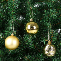 Vánoční závěsné baňky na stromeček ESTRELLA 66 kusů - zlaté