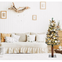 Vánoční závěsné baňky na stromeček - 10 druhů - 44 ks - zlaté/bílé
