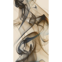 Designový závěs - Hnědý kouř - 140x245 cm