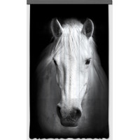 Designový závěs - Bílý kůň - 140x245 cm