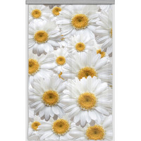 Designový závěs - Bílé květy - 140x245 cm