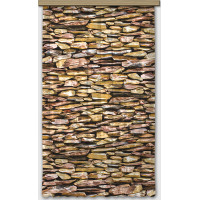 Designový závěs - Hnědé kameny - 140x245 cm