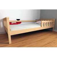 Dětská postel z masivu borovice FRANK - 200x90 cm - přírodní