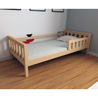 Dětská postel z masivu borovice FRANK - 200x90 cm - přírodní