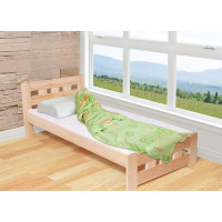 Dětská postel z masivu borovice VAŠÍK - 200x90 cm - přírodní borovice