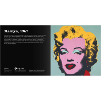 GALISON Posuvné dřevěné puzzle Andy Warhol: Marilyn 2v1 (16 dílků)