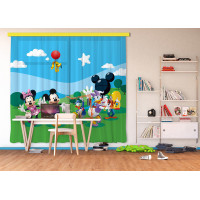 Dětský závěs DISNEY - Mickeyho klubík - 280x245 cm