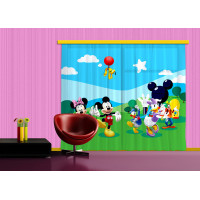 Dětský závěs DISNEY - Mickeyho klubík - 280x245 cm