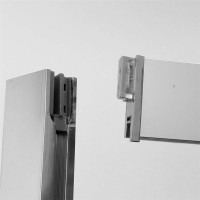 Sprchový kout na stěnu LIMA - chrom/sklo Point - zalamovací dveře