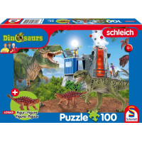 SCHMIDT Puzzle Schleich Dinosauři z pravěku 100 dílků + figurka Schleich