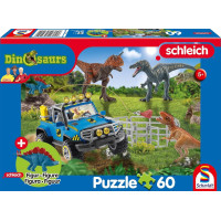 SCHMIDT Puzzle Schleich Prehistoričtí obři 60 dílků + figurka Schleich