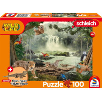 SCHMIDT Puzzle Schleich V deštném pralese 100 dílků + figurka Schleich