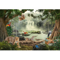 SCHMIDT Puzzle Schleich V deštném pralese 100 dílků + figurka Schleich