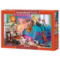 CASTORLAND Puzzle Neposedná štěňata 1000 dílků