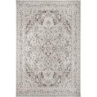 Kusový orientální koberec Flatweave 104805 Cream/Light-brown – na ven i na doma