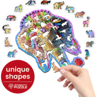 WOODEN CITY Dřevěné puzzle Elegantní slon 250 dílků EKO