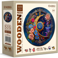 WOODEN CITY Dřevěné puzzle Květinový Měsíc 505 dílků EKO