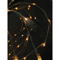Vánoční LED březový stromek s lístky - 180 cm - 240 LED