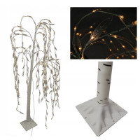 Vánoční LED březový stromek s lístky - 180 cm - 240 LED